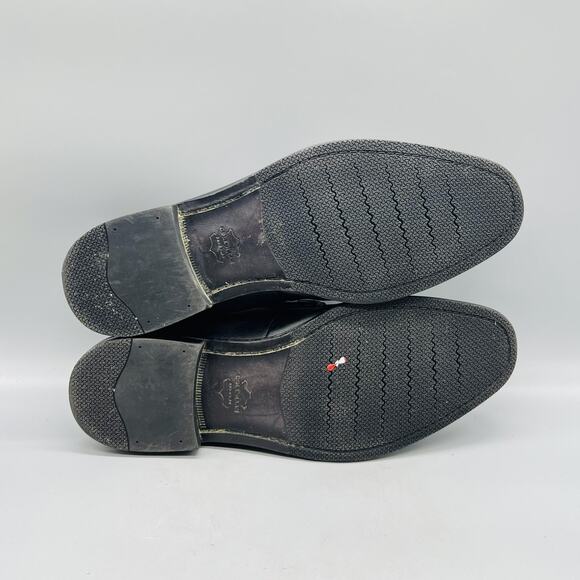 Cole Haan Shoes Men 11 Black Leather Grand 360 Woven Strap Loafers Dress Classic main image 8